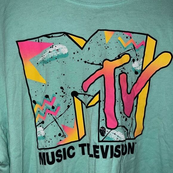 NWOT- MTV LONG SLEEVE TEE- size SMALL - Picture 2 of 3